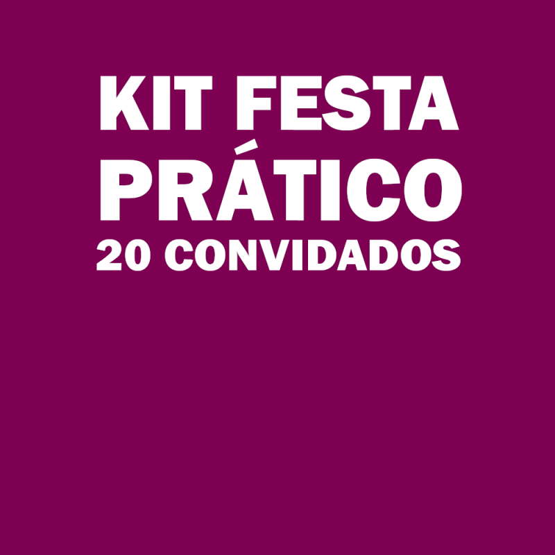 Kit Festas para 20 Pessoas Poá - Kit Festa Casamento